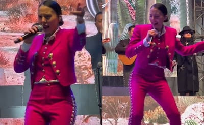 Majo Aguilar responde con humor a críticas por su manera de bailar en el escenario
