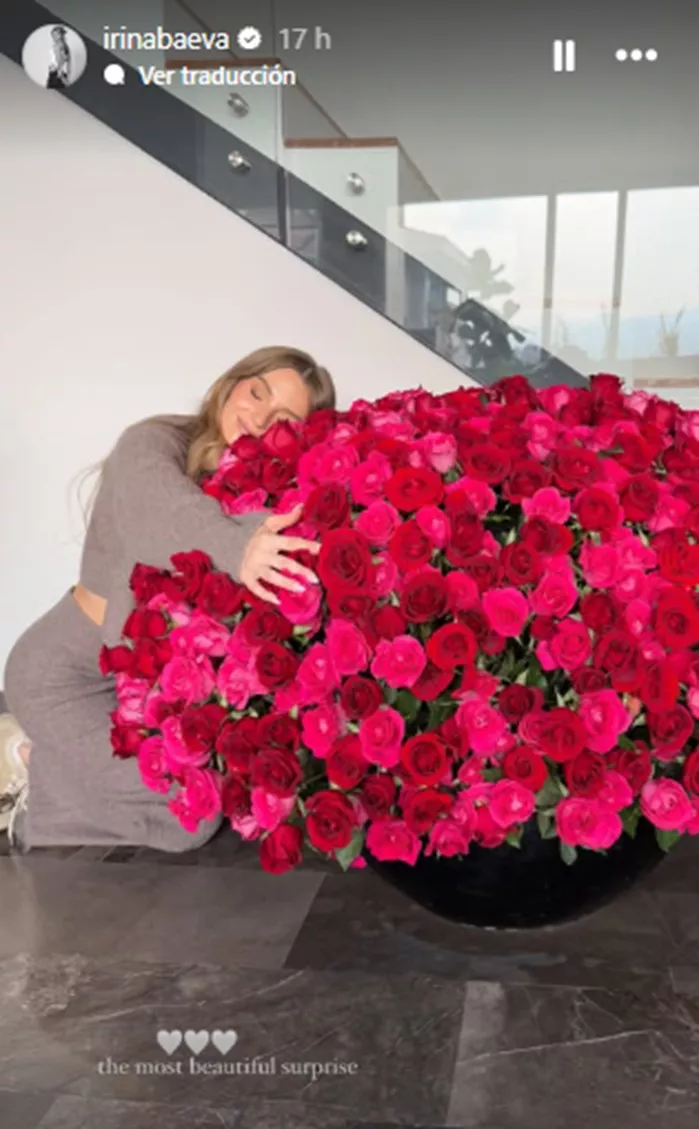 Irina Baeva presume su espectacular regalo de San Valentín: “La sorpresa más hermosa”