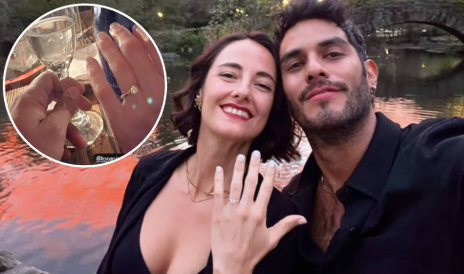 Hugo Catalán le sonríe al amor: se compromete con su novia Karenina