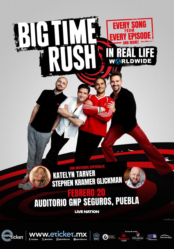 Big Time Rush llega a Puebla: nostalgia pop y energía total este 20 de febrero